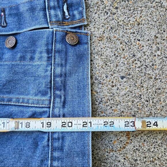 Vtg 80s LEVI'S Type 3 Medium Wash Flannel Lined Denim Jacket XS Fit USA Made - Picture 6 of 6